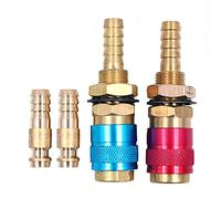 CENPEK Lot de 2 raccords rapides à refroidissement à eau et à gaz pour chalumeau de soudage TIG PTA DB SR WP 9 17 18 26