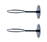 CENPEK Lot de 2 supports muraux pour ballon de basket-ball, football, volley-ball, rugby - Noir