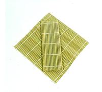 CENPEK Lot de 2 tapis à sushis en bambou carré de 24,1 cm