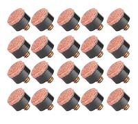 CENPEK Lot de 20 embouts à visser pour queues de billard et snooker Marron 10 mm