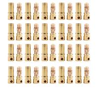 CENPEK Lot de 20 paires de connecteurs de rechange pour fiche banane mâle femelle 3,5 mm