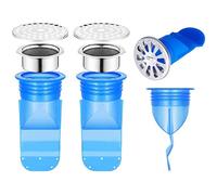 CENPEK Lot de 3 Bouchons de Vidange Anti-refoulement en Silicone pour Évier et Salle de Bain