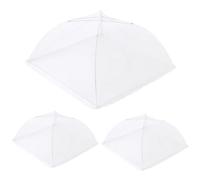 CENPEK Lot de 3 couvertures Alimentaires en Maille de 30,5 cm, dômes à gâteaux pour l'extérieur, tentes moustiquaires, fêtes, Pique-niques, barbecues, réutilisables et Pliables