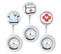 CENPEK Lot de 3 Mini Montres d'infirmière avec Bracelet rétractable et Extensible pour Femme