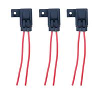 CENPEK Lot de 3 porte-fusibles de type lame ATO/ATC avec couvercle 14 AWG 30 A