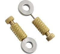 CENPEK Lot de 4 aiguilles de fixation pour suture en cuir - Aiguilles fixes pour positionnement de suture, bricolage, couture, outils faits à la main - Verrouillage de 0 à 6 mm