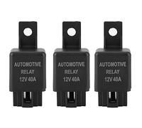 CENPEK Lot de 4 relais de voiture 12 V CC 40 A 4 bornes SPST pour ventilateur de climatisation et antibrouillard 6 mm