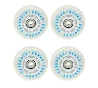 CENPEK Lot de 4 roues de patins à roulettes en ligne avec DEL, roues lumineuses durables et lumineuses pour glissement, 70 mm, bleu