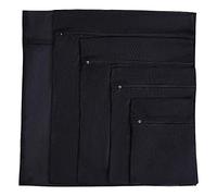 CENPEK Lot de 5 sacs à linge en maille fine avec fermeture éclair pour protéger les meilleurs vêtements dans la machine à laver (Noir)