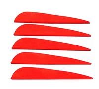 CENPEK Lot de 60 plumes de flèche 7,6 cm pour bricolage - Rouge