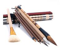 CENPEK Lot de 7 pinceaux de calligraphie chinoise Kanji japonais Sumi