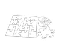 CENPEK Matrices de découpe de Puzzle, tampons pour la Fabrication de Cartes, Pochoir en Acier au Carbone, Mots en Silicone Transparent pour travaux manuels, Scrapbooking, Album Photo décoratif
