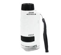 CENPEK Microscope pour enseignement expérimental Microscope de poche 60x-120x Mini microscope avec LED pour adultes étudiants laboratoire d'école à domicile