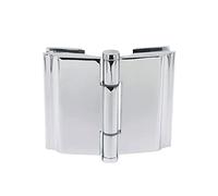 CENPEK Pince de serrage à roulement à 180 degrés pour charnière en verre, connecteur de verre adaptatif de 8 à 10 mm, finition en acier inoxydable brossé