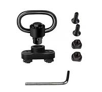 CENPEK QD Sling Support pivotant 3,2 cm Kit Amovible Rapide avec Bouton Poussoir à détacher Rapide, Adaptateur de Montage et Base pivotante à 360 °