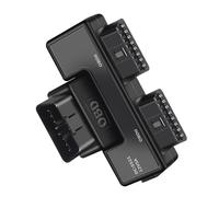 CENPEK Répartiteur OBD2 OBDII 16 Broches OBD II avec Interface DC pour Transmission à Grande Vitesse 1 mâle vers 2 Femelles Universel pour Tous Les véhicules OBD2