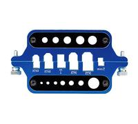 CENPEK Station de soudage isolante en aluminium Gabarit RC Outils pour XT60 XT90 Denas T Banana Plug Connecteur-Bleu