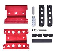 CENPEK Station de travail pour réparation de voiture RC - En aluminium - Rotation à 360 degrés - Pour voitures et camions - Rouge