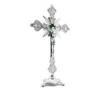 CENPEK Statue de Jésus Christ sur une croix - Crucifix de table - Décoration d'intérieur