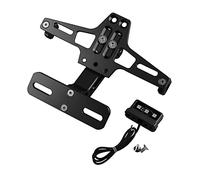CENPEK Support de plaque d'immatriculation de moto réglable en aluminium avec lumière LED pour R25 R3 MT03 MSX
