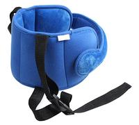 CENPEK Support de tête réglable pour siège de voiture, sangle de siège de voiture, soulagement du cou, bleu