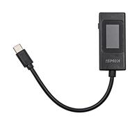 CENPEK USB C Testeur Compteur Type-C Compteur de Courant 4-30V 0-6.5A PD QC USB Power Meter Capacité Testeur de Tension (Noir)