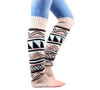 CENRF Jambières épaisses | Manches de jambes tricotées épaisses et chaudes | Chaussettes longues, chaussettes hautes, chaussettes de bottes, bas de jambe, cadeaux d'anniversaire et de Noël