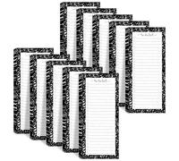 Censen 10 Pack 500 Sheets To Do List Notes Daily Checklist Notepads with 50 Sheets Each Undated Color Memo Pad Block Shopping List Pad Weekly Plan Notepad Organizer Planners(White, Lined)