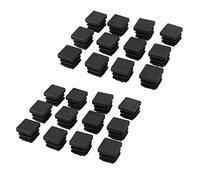 Censous Lot de 24 embouts de tube carré en plastique 15 mm x 15 mm