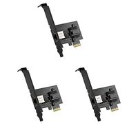Censous Lot de 3 adaptateurs réseau 2,5 GBase-T PCIe I225 V 2,5 G/1 G/100 Mbps PCI Gigabit Ethernet Carte RJ45 LAN