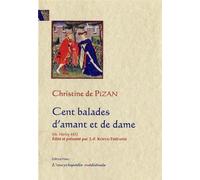 Cent Balades d'Amant et de Dame - Christine De Pizan - Paleo Eds - broché - Essai