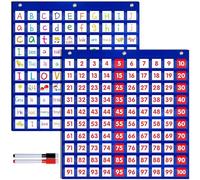 Cent Pochettes avec 200 Flashcards Adaptées au Comptage en Classe, Apprentissage de l'Organisation
