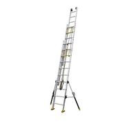 Centaure - Echelle coulissante Aluminium à corde 3x17 Haut. accès 10,80 m - C3 STAB'
