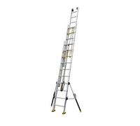 Centaure - Echelle coulissante Aluminium à corde 3x20 Haut. accès 12,40 m - C3 STAB' G