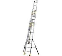 Echelle GENERIQUE Centaure - Echelle coulissante Aluminium à corde 3x20 Haut. accès 12,40 m - C3 STAB'