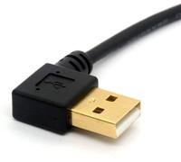 Centbest Usb 2.0 90 º Vers Câble Mâle De Type C Coudé Vers La Gauche/Droite Cordon D'Extension Usb C Plaqué Or Transfert De Données Câble De Synchronisation(90°Type C-Usb 2.0 Left)