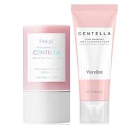 Centella Asiatica Kit de nettoyage en profondeur avec masque à l'argile 27 g et nettoyant pour le visage 114 g Nettoie la peau et les pores Soin apaisant du visage avec de la kaolin et des extraits
