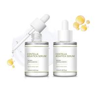 Centella Asiatica Lot de 2 sérums pour le visage pour femme, anti-âge et hydratant pour la peau, lissage durable, légèrement hydratant, améliore l'élasticité de la peau