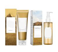 Centella Cleansing Oil + Centella Nettoyant Visage, Madagascar Centella Mousse, Centella Asiatica Extract, Pore Control Cleansing Oil, Pore Deep Cleansing, Convient aux peaux sensibles(2PCS)