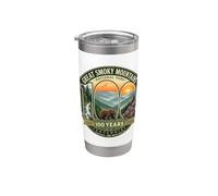 Centenaire du centenaire du parc national des Great Smoky Mountains Gobelet isotherme en acier inoxydable double paroi