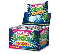 Center Shock Mystery Boîte de 100 chewing-gums, extra acides, goût aléatoire, pour anniversaire, Noël et Halloween, 400 g