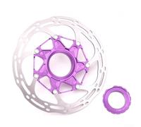 Centerlock Frein à disque pour vélos de montagne et de route compatible avec systèmes de montage de moyeu de 140 mm et 160 mm (violet, 160 mm)