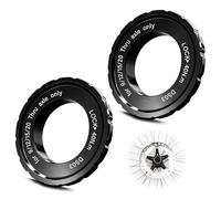 Centerlock Lot de 2 anneaux de verrouillage pour disque de frein de vélo Shimano - Outil Centerlock pour Shimano - 44 x 26 x 8 mm - Adaptateur de verrouillage central - Compatible avec essieux de 9/12