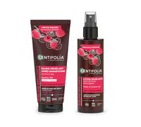 Centifolia | Duo Sublime Brillance cheveux, Baume démêlant après-shampooing et Lotion sans rinçage | Démêle, nourrit, protège et illumine du bain au coiffage | Bio et Fabriqué en France | 2 x 200 ml