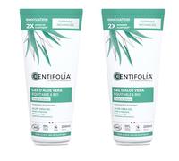 CENTIFOLIA | Gel d’Aloe Vera Bio | Hydrate & Apaise | Absorption Rapide | Gamme Équitable & Bio | Texture Légère | Visage, Corps & Cheveux | 99% Naturel | Fabrique en France | Bio | Lot de 2x200mL