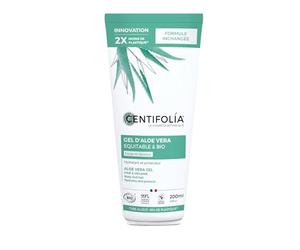 CENTIFOLIA | Gel d’Aloe Vera Bio | Hydrate & Apaise | Absorption Rapide | Gamme Équitable & Bio | Texture Légère | Visage, Corps & Cheveux | 99% Naturel | Fabrique en France | Bio | 200mL