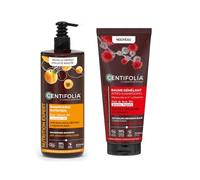 Centifolia | Routine Nutrition et Réparation Cheveux Shampooing Nutrition 500 ml et Baume Démêlant 200 ml | Nourrit Répare et Démêle | Soin Capillaire Bio | Bio et Fabriqué en France | Duo Cheveux