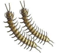 Centipede Button Cover, Retro Brass Active Centipede Button Clip-On for Shirt Decor, Punk Alternative Fashion Animal Collar Clothing Brooch Accessorys