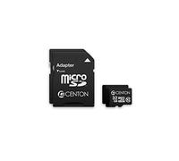 Centon Lot de 2 cartes mémoire flash micro SD classe 10 avec adaptateurs SD | 2 adaptateurs SD, performance classe 10, enregistrement Full HD et 4K, téléphones, tablettes, appareils photo
