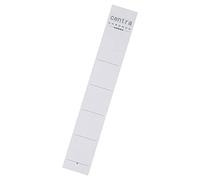 Centra Étiquettes de Remplacement pour Classeurs à Levier en Plastique avec Dos 50 mm, Court et Étroit, 30 x 190mm, Carton, 290216, Blanc, Lot de 10 Étiquettes